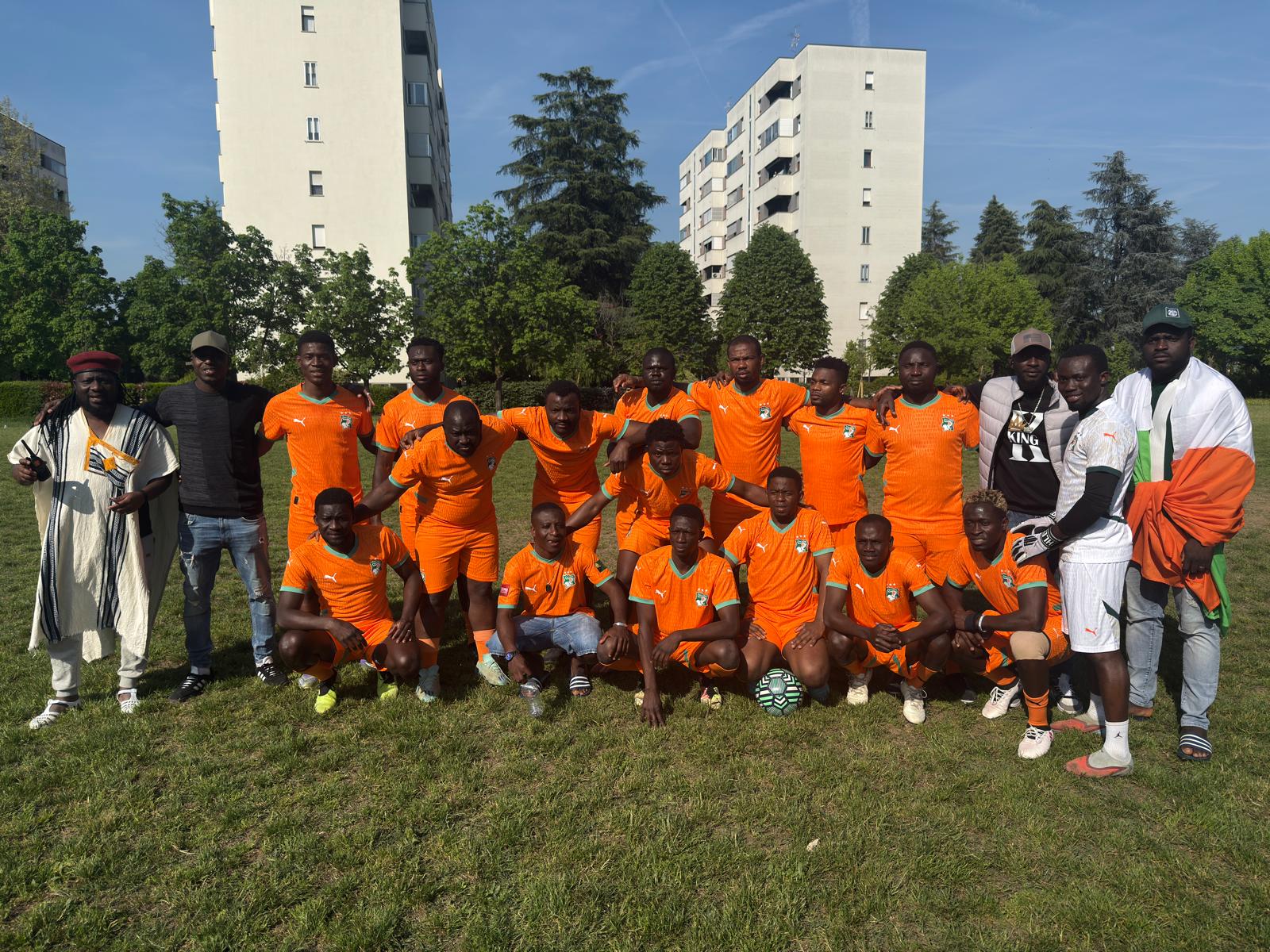 Squadra in campo durante il torneo